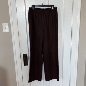 Madewell Chocolate Brown Buttoned Pants SZ 4